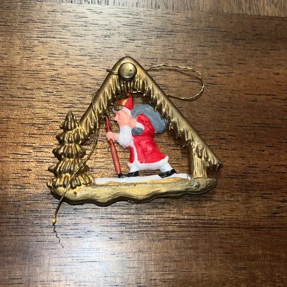 5 Vintage ornaments ItalianDiorama Christmas Made in Italy ( 1950s)